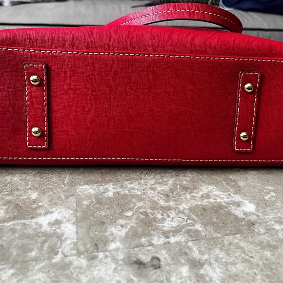 Dooney & Bourke Classic Red Tote - Picture 6 of 6